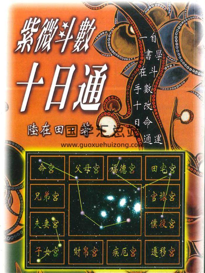陆在田《紫微斗数十日通》298页PDF电子书-封面紫微斗数