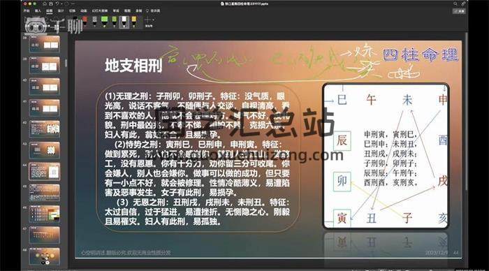 心灯《四柱八字内部高级特训班》11集八字视频-封面四柱八字