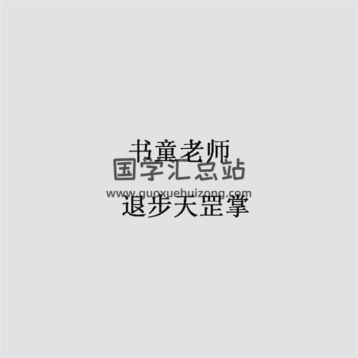 书童老师《退步天罡掌》3集音频+文档-封面易学