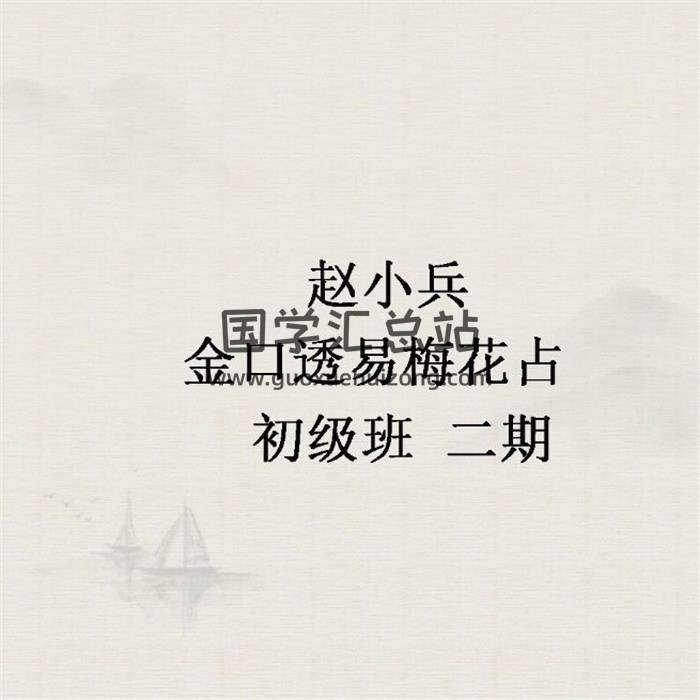 赵小兵《金口透易梅花占》初级班 二期12集音频-封面梅花易数