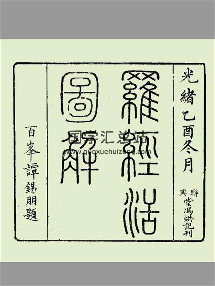 《六友堂罗经活图解》清光绪刻本112页PDF电子书-封面风水