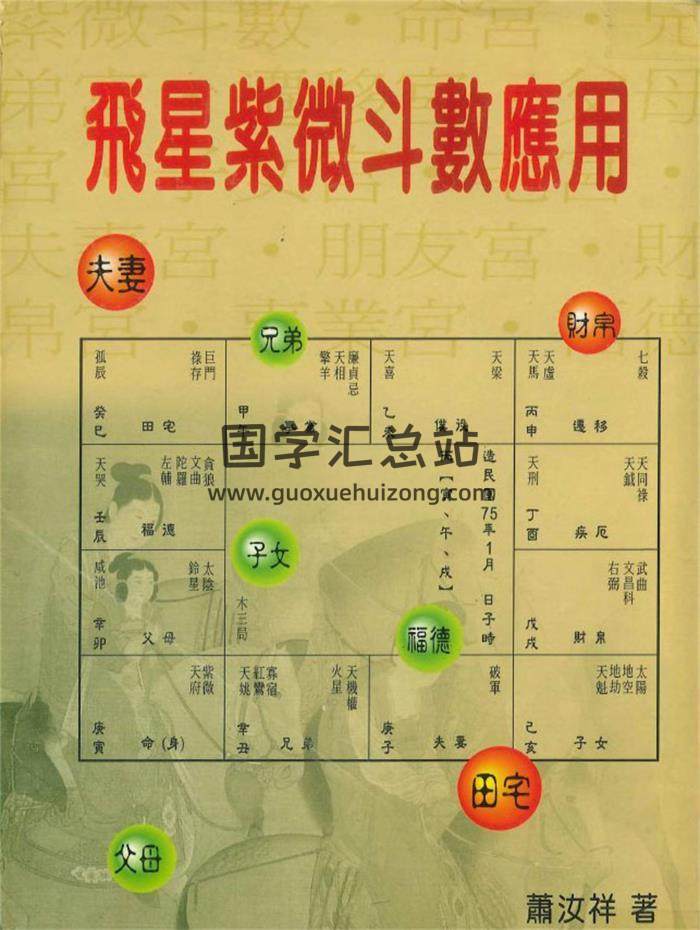 萧汝祥《飞星紫微斗数应用》484页PDF电子书-封面紫微斗数