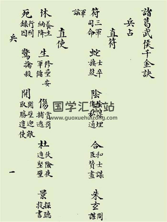 《诸葛武侯千金诀》142页PDF电子书-封面奇门遁甲
