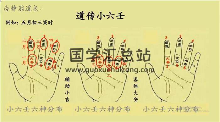 白静羽《道传小六壬》21集小六壬视频-封面六壬