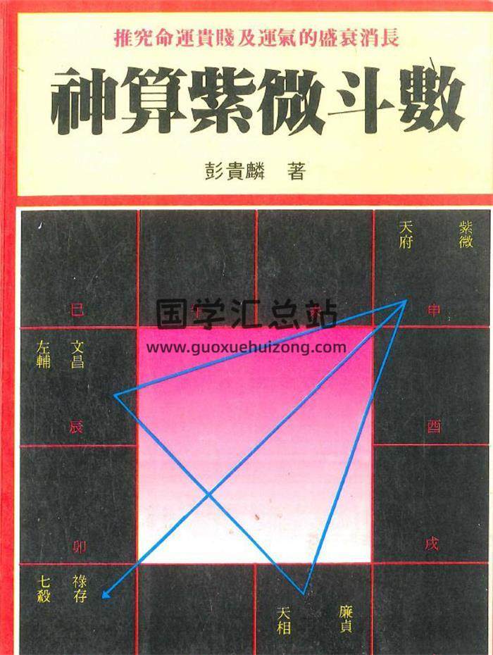 彭贵麟著《神算紫微斗数》82页PDF电子书-封面紫微斗数