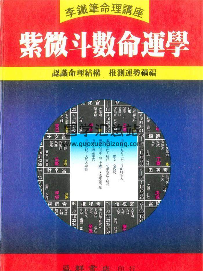 李铁笔著《紫微斗数命运学》322页PDF电子书-封面紫微斗数