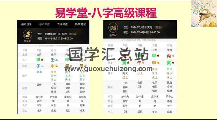 酉成《八字高级进阶课程》42集八字视频-封面四柱八字