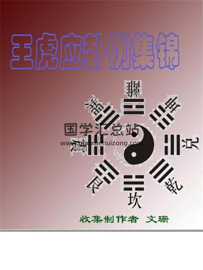 王虎应《卦例集锦(含讲课记录)》141页PDF电子书-封面六爻