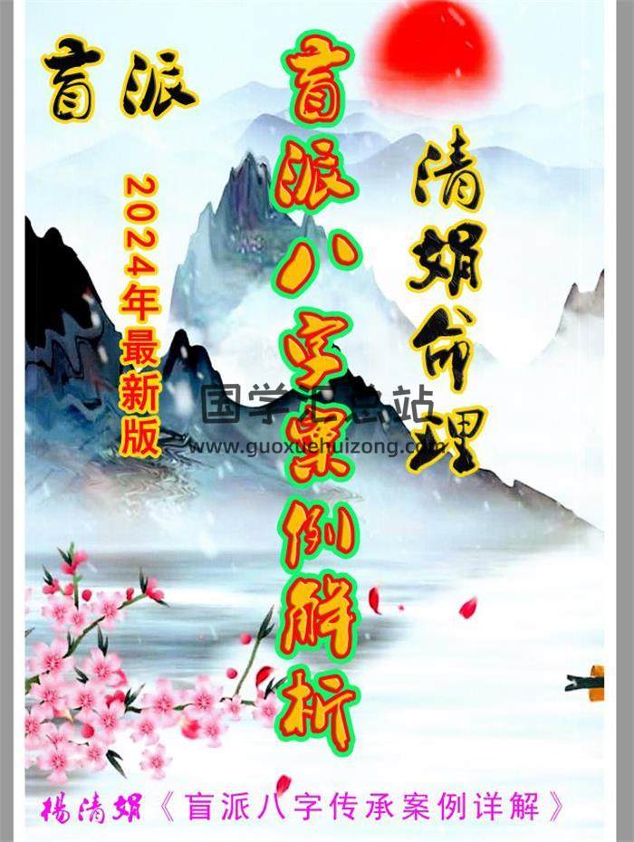 杨清娟 2024版《盲派八字案例集解析》234页PDF电子书-封面命理学
