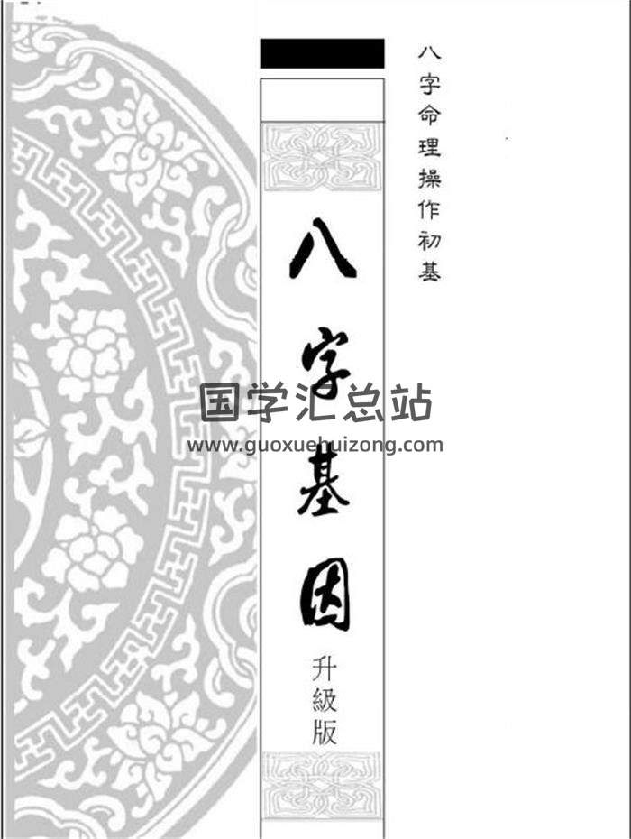 易天生《八字基因(升级版) 命理操作第一步》336页PDF电子书-封面四柱八字