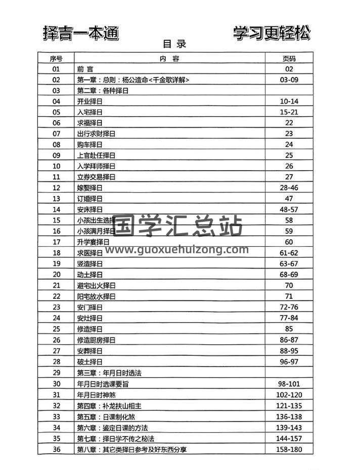 《择吉一本通》176页PDF电子书-封面易学
