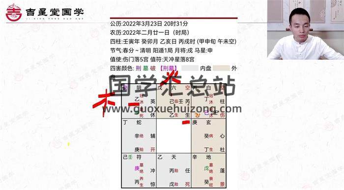冯楷竣《奇门遁甲 进阶班》38集奇门遁甲视频-封面奇门遁甲